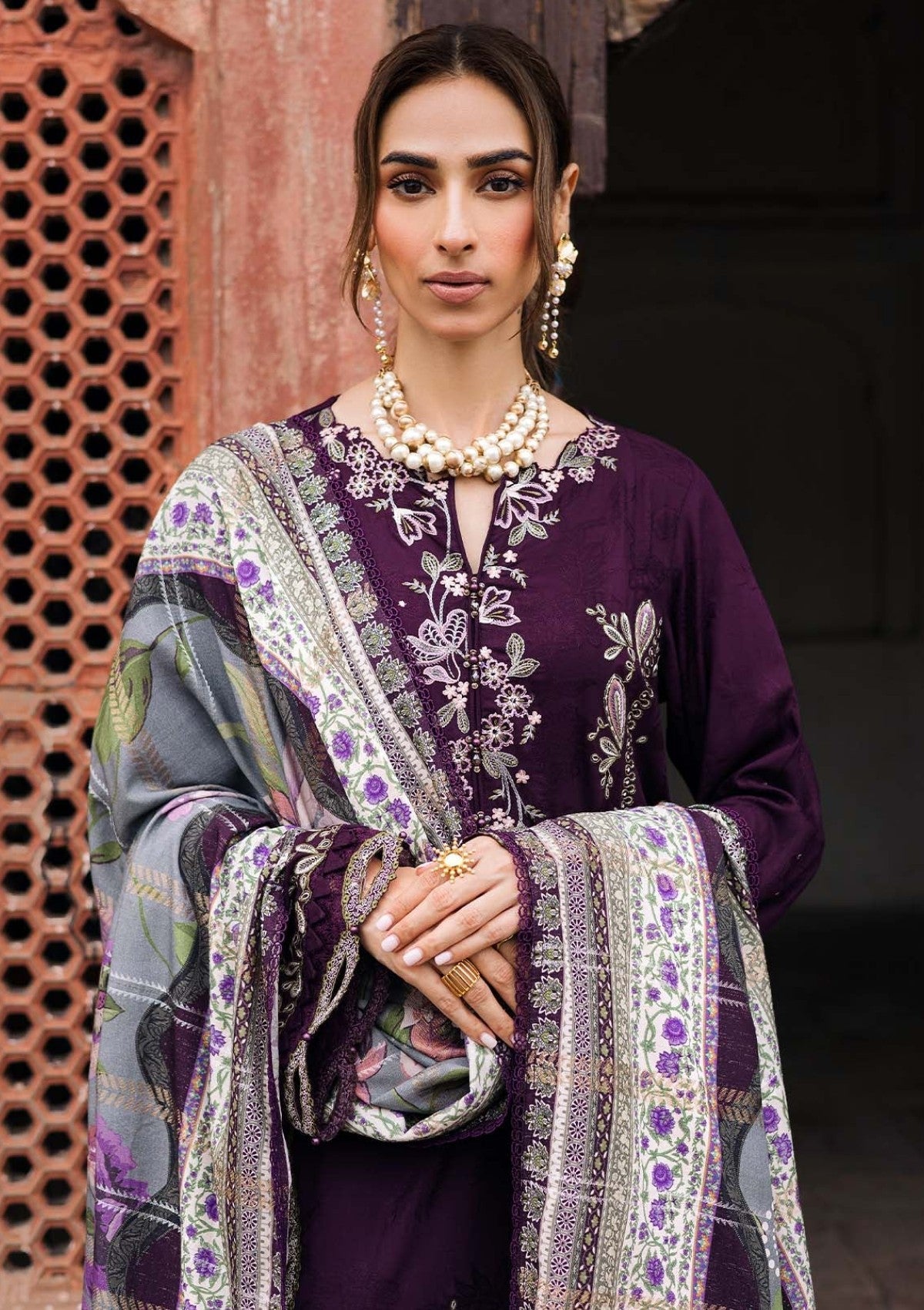 WINTER DHANAK UNSTICHED-NUREH HB#026