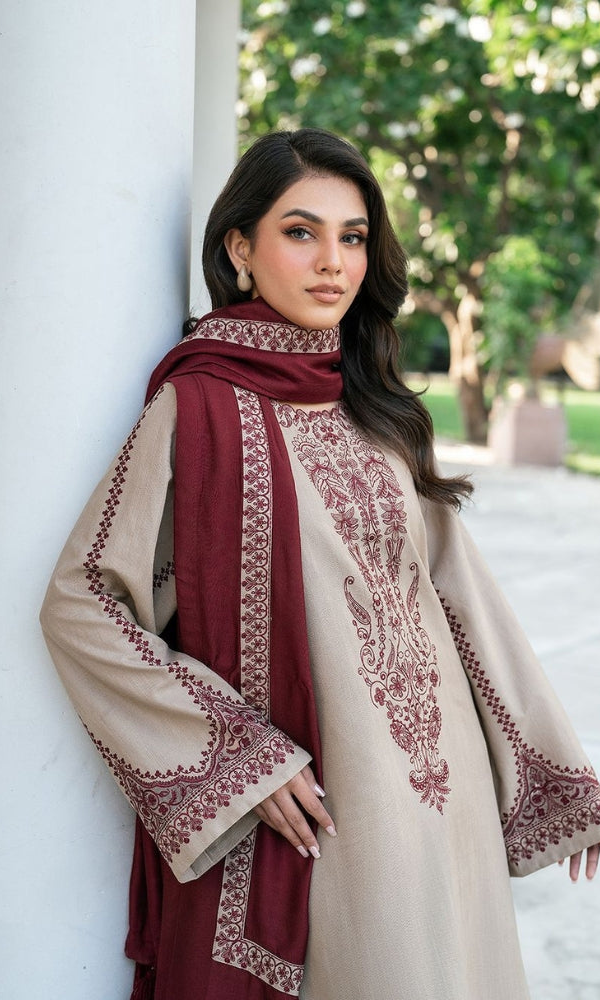 WINTER DHANAK UNSTITCHED-BAROQUE HB#035
