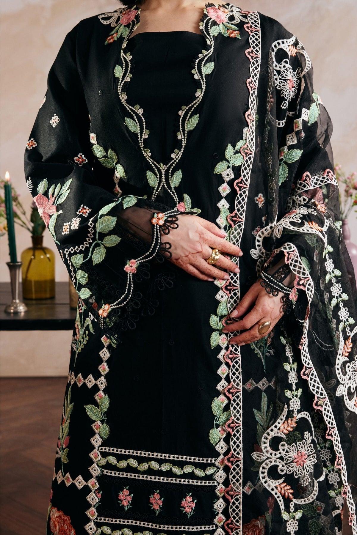 Maryum Hussain Unstitched Dhanak 3pcs B#010