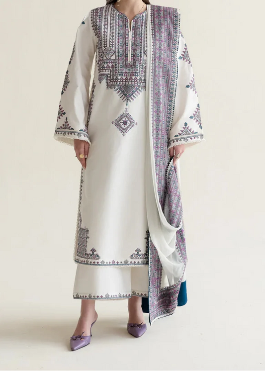 Grace Unstitched Dhanak 3pcs B#011