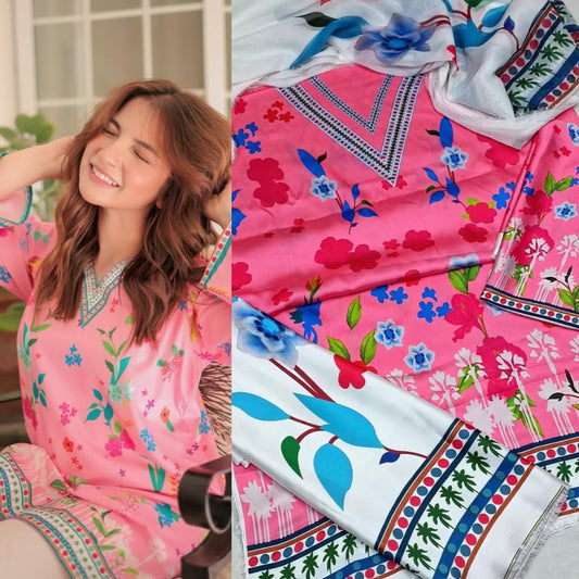 New Deigns printed Silk 3piecs suits latest premium edition summer collections-009