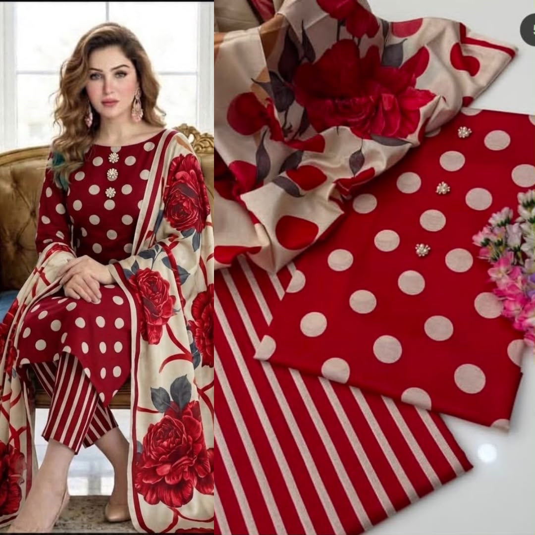 New Deigns printed Silk 3piecs suits latest premium edition summer collections-014