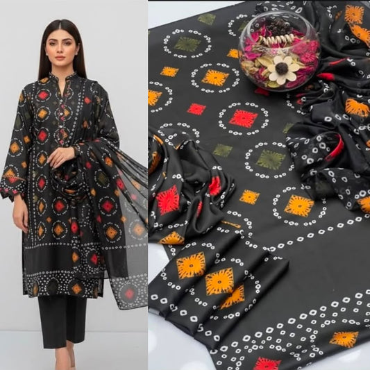 New Deigns printed Silk 3piecs suits latest premium edition summer collections-017