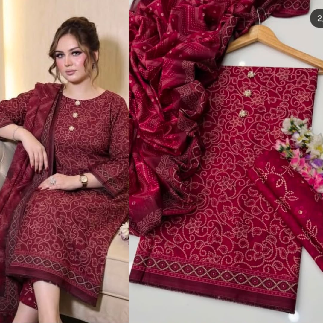 New Deigns printed Silk 3piecs suits latest premium edition summer collections-018