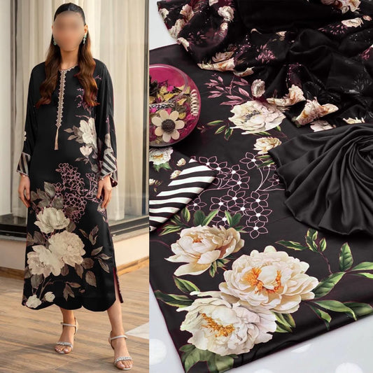New Deigns printed Silk 3piecs suits latest premium edition summer collections-026