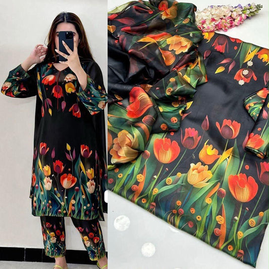 New Deigns printed Silk 3piecs suits latest premium edition summer collections-027