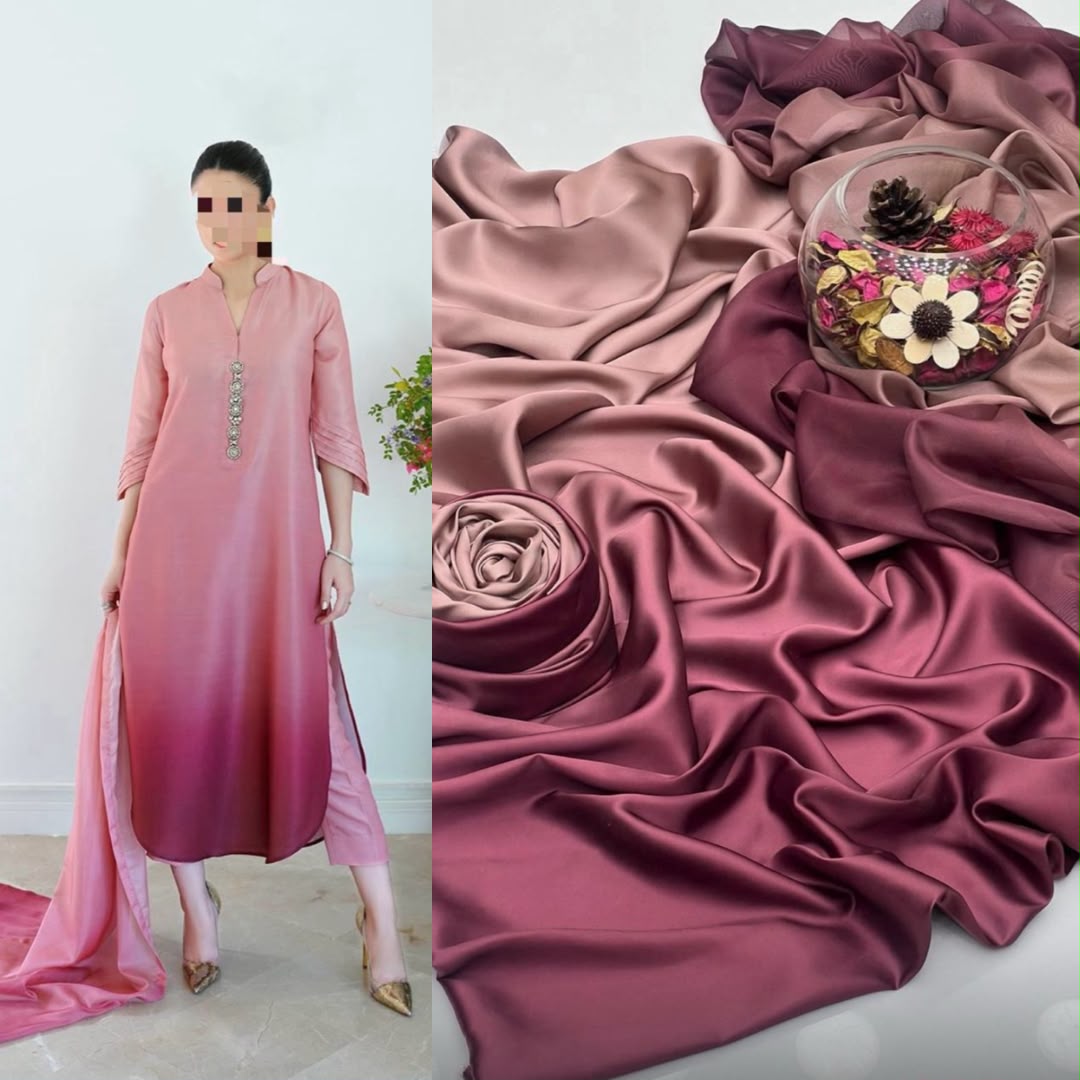 New Deigns printed Silk 3piecs suits latest premium edition summer collections-034