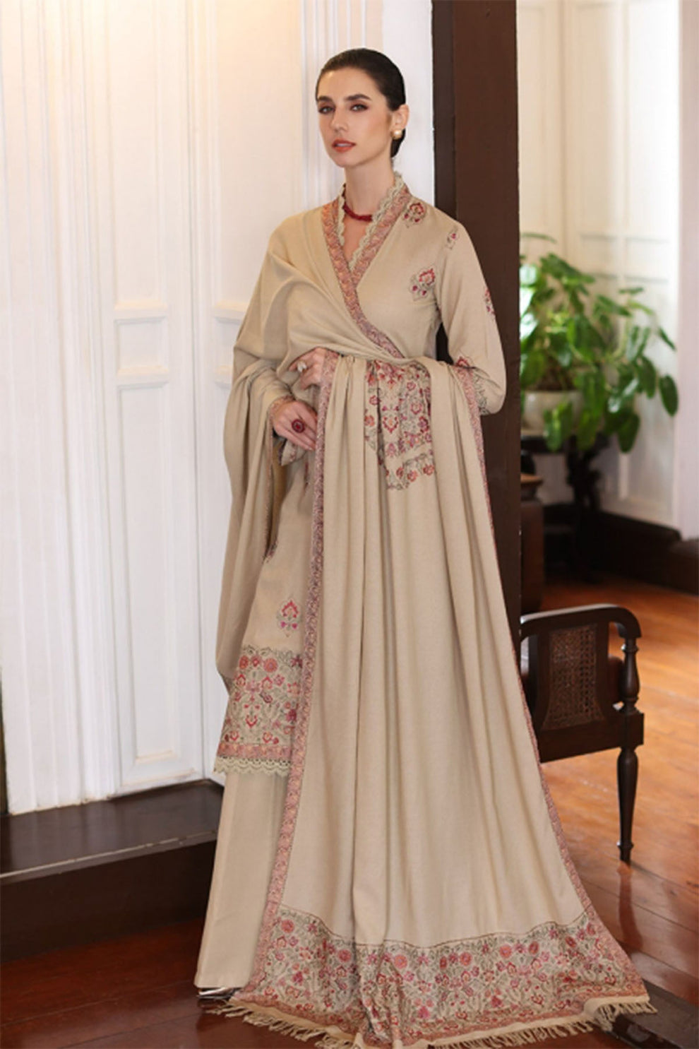WINTER DHANAK UNSTICHED-BAREEZ'E HB#033