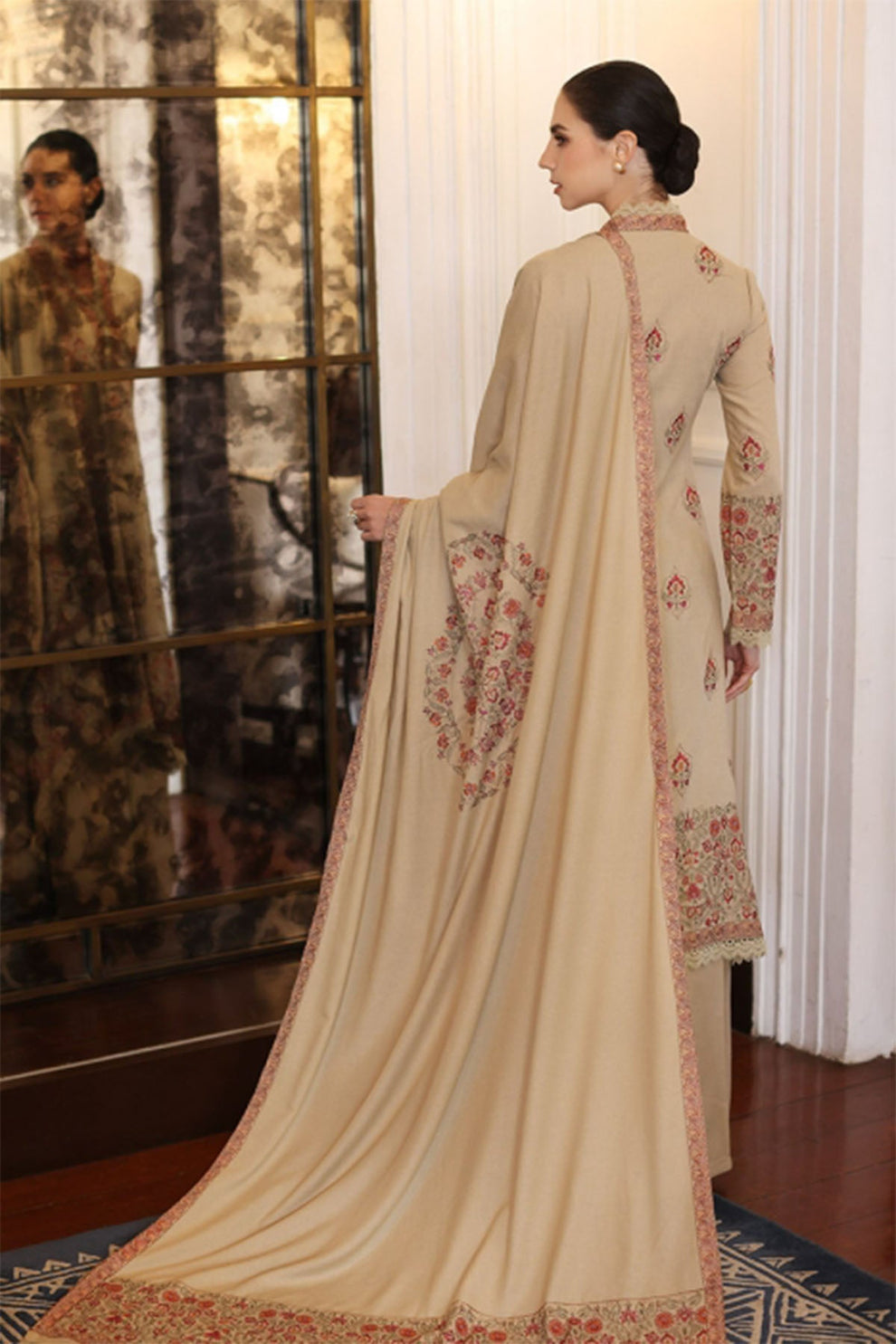 WINTER DHANAK UNSTICHED-BAREEZ'E HB#033