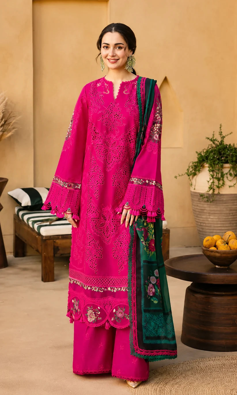 Saira Rizwan Unstitched Dhanak 3pcs B#006