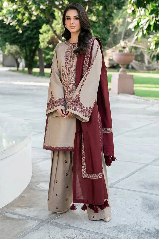 WINTER DHANAK UNSTITCHED-BAROQUE HB#035